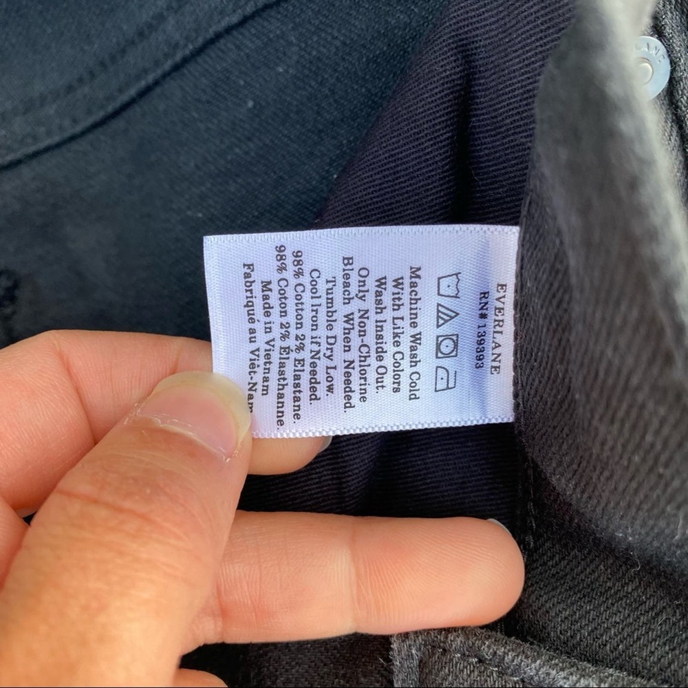 Everlane black slim straight jeans 25 regular - Picture 4 of 5